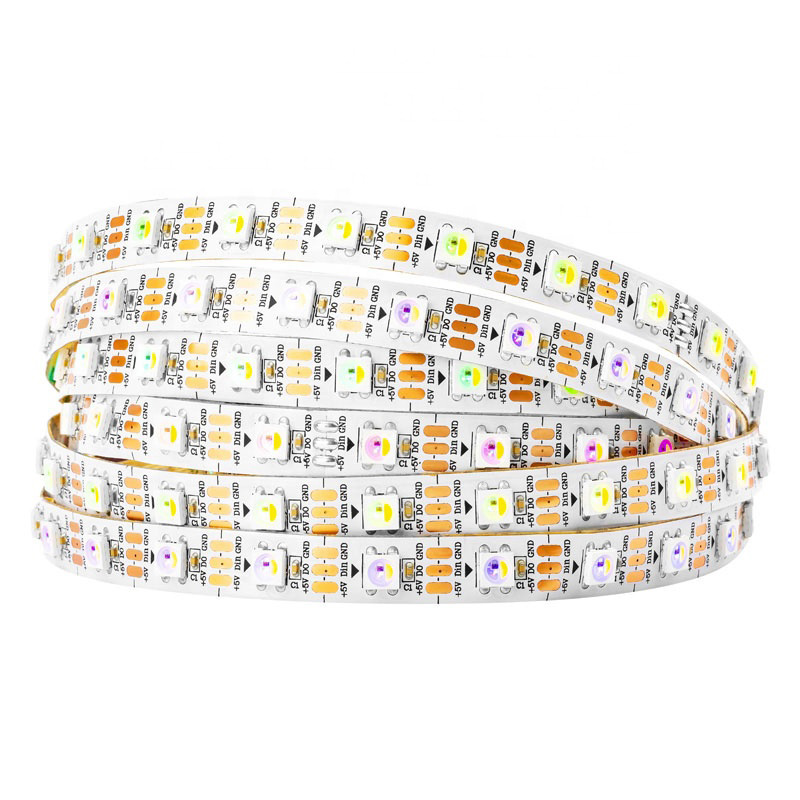 SK6812 RGBW/WWA 60LEDS/M DC5V 10MM-Wide Digital Intelligent Addressable LED Strip Lights, 1.64-16.4ft per roll